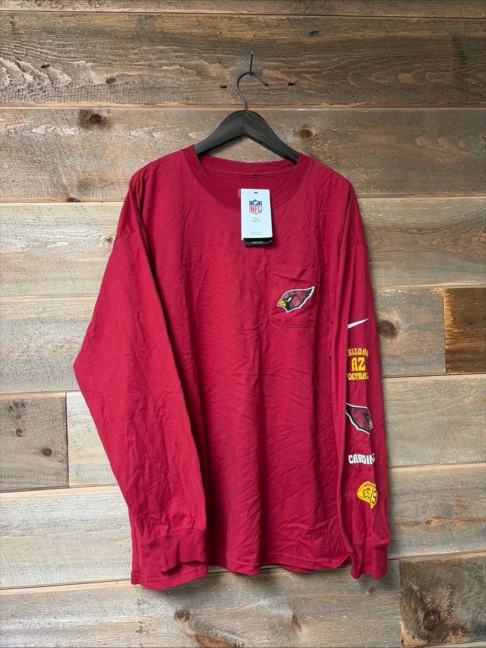 Arizona Cardinals Nike Team Apparel Long Sleeve Shirt XL NWT NFL Logo Football